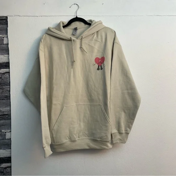 Bad Bunny Sweater Cream Color Hoodie - Picture 10 of 12